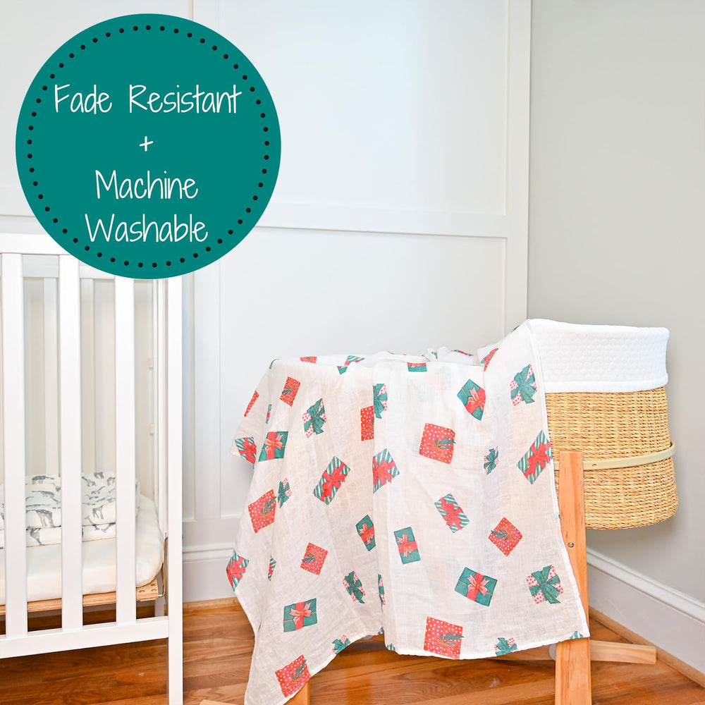 LollyBanks nursery decor setup with neutral blanket for cozy crib ambience