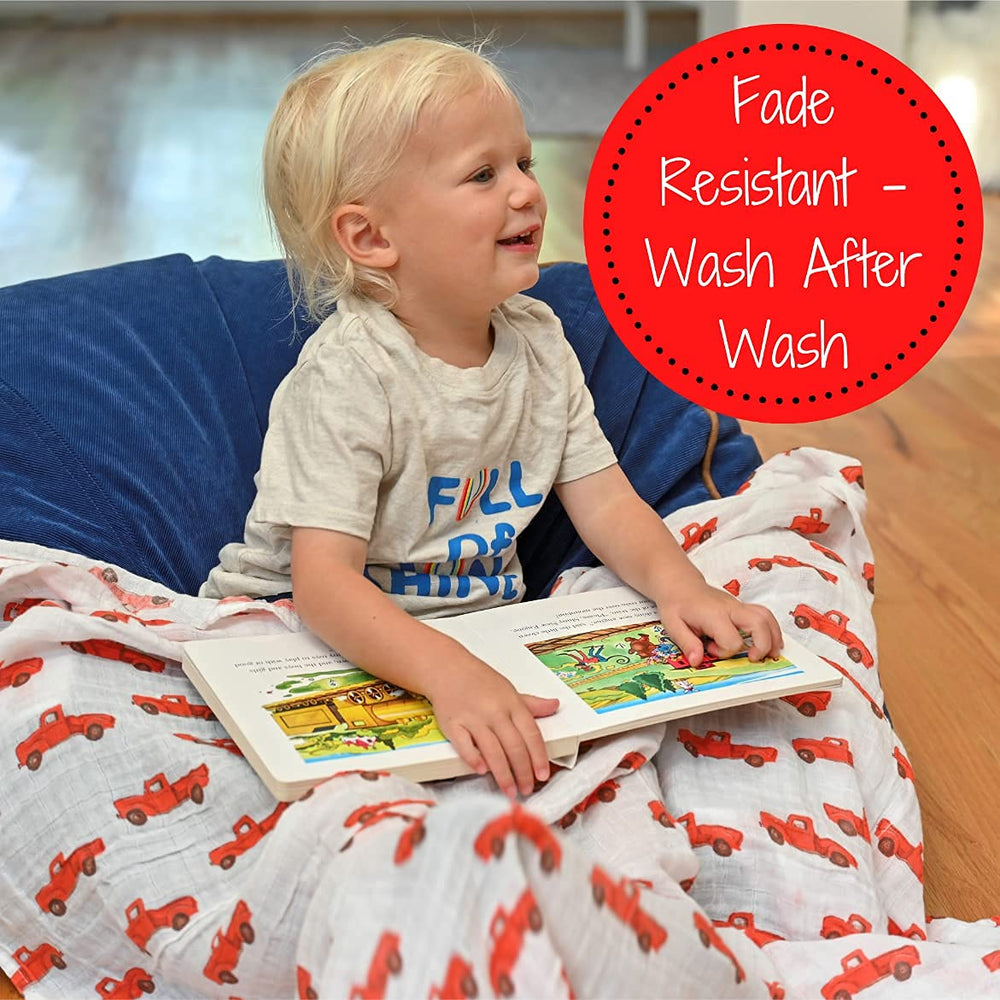 LollyBanks nursing cover-ready blanket fold for on-the-go feeding.
