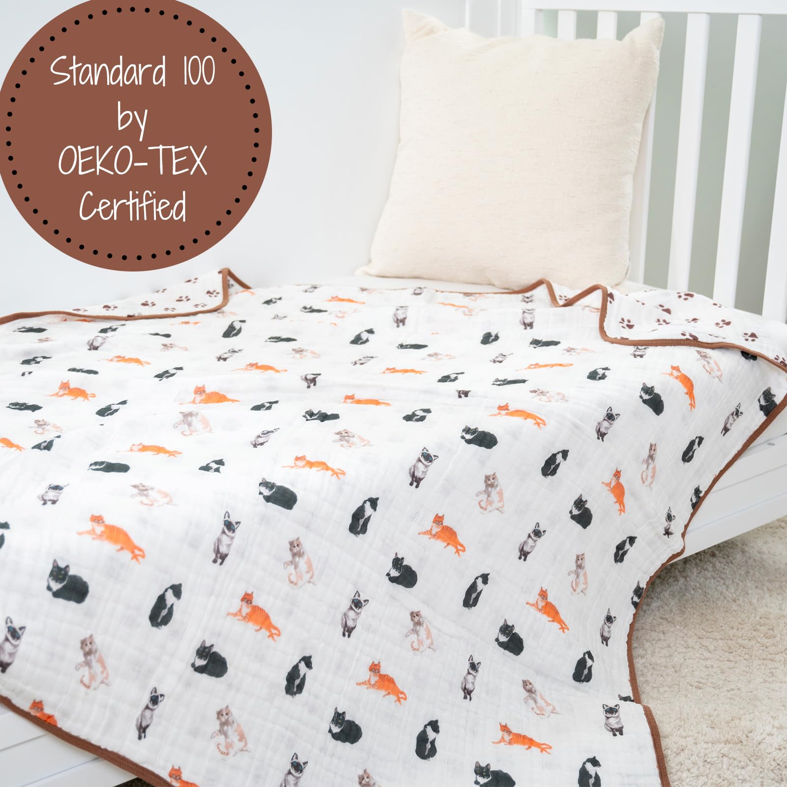 LollyBanks OEKO-TEX certified blanket uses safe fabrics for baby.