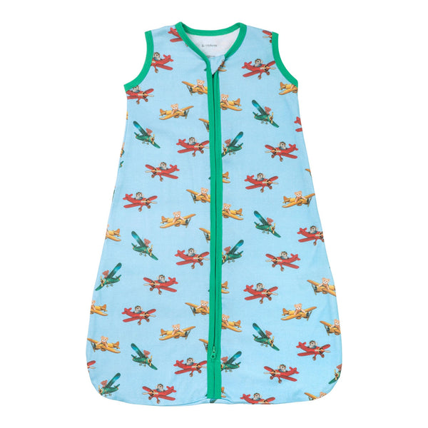 LollyBanks sleep sack with plane bear print for cozy nights