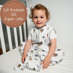 LollyBanks sleep sack featuring 0.5 TOG breathable fabric