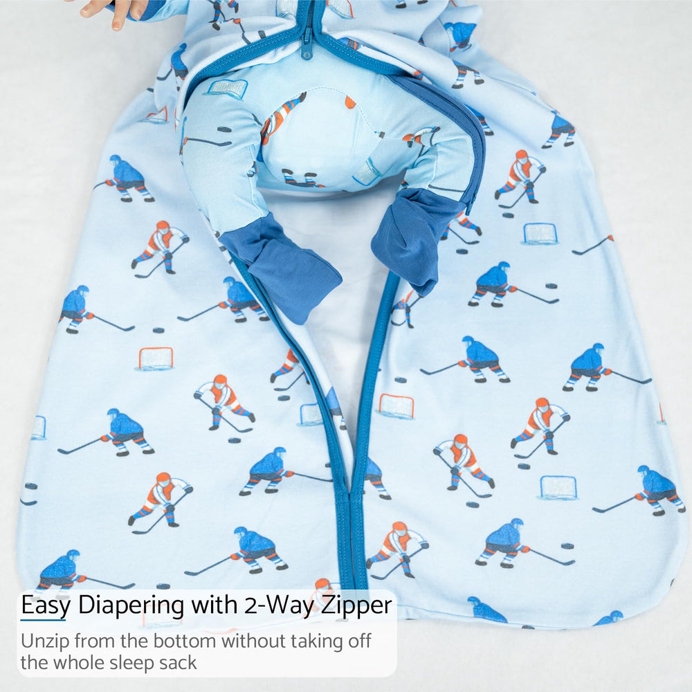 LollyBanks bottom-roomy design supports natural leg movement for safe sleep