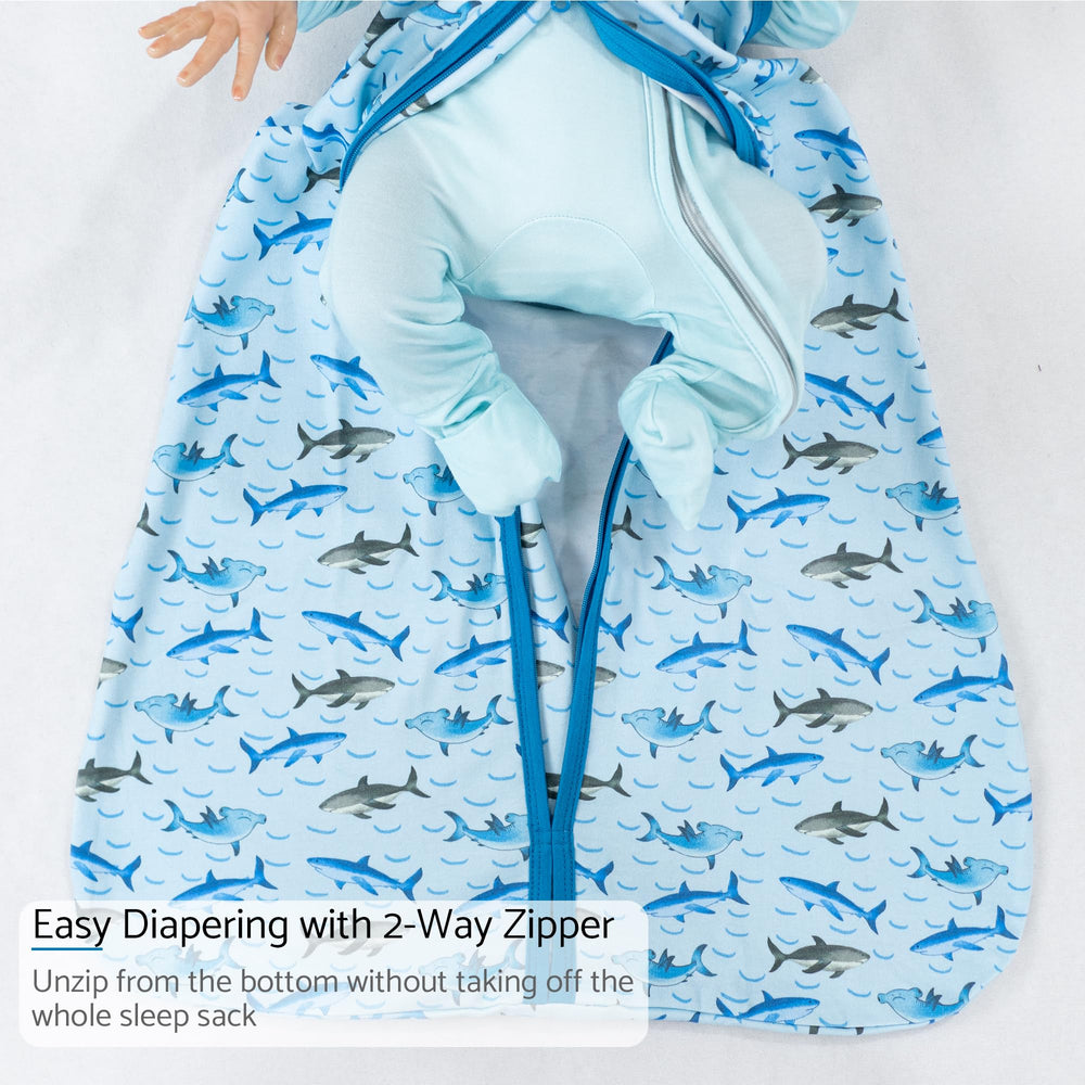 LollyBanks nursery shark design adds playful style to bedtime routine.
