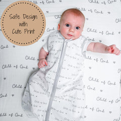 LollyBanks Sleep Sack organic cotton close-up showcasing fabric softness.