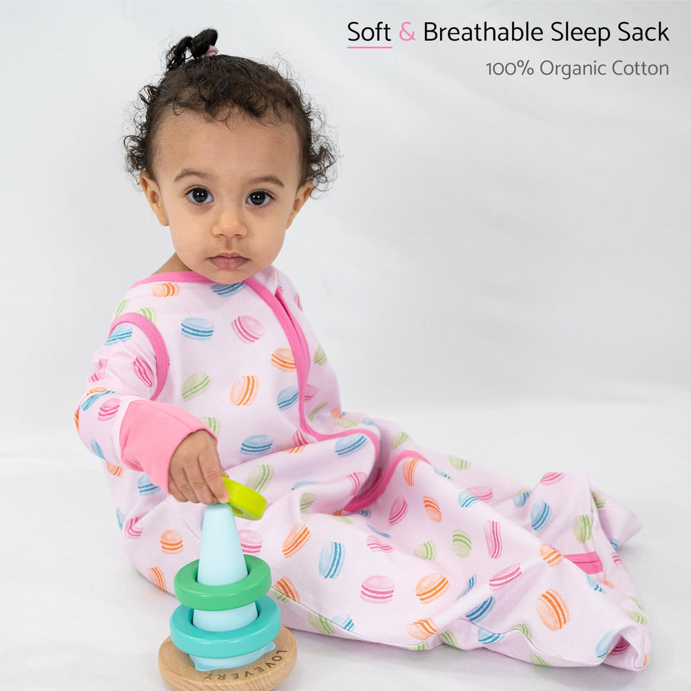 LollyBanks Sleep Sack with side zipper, easy diaper changes.