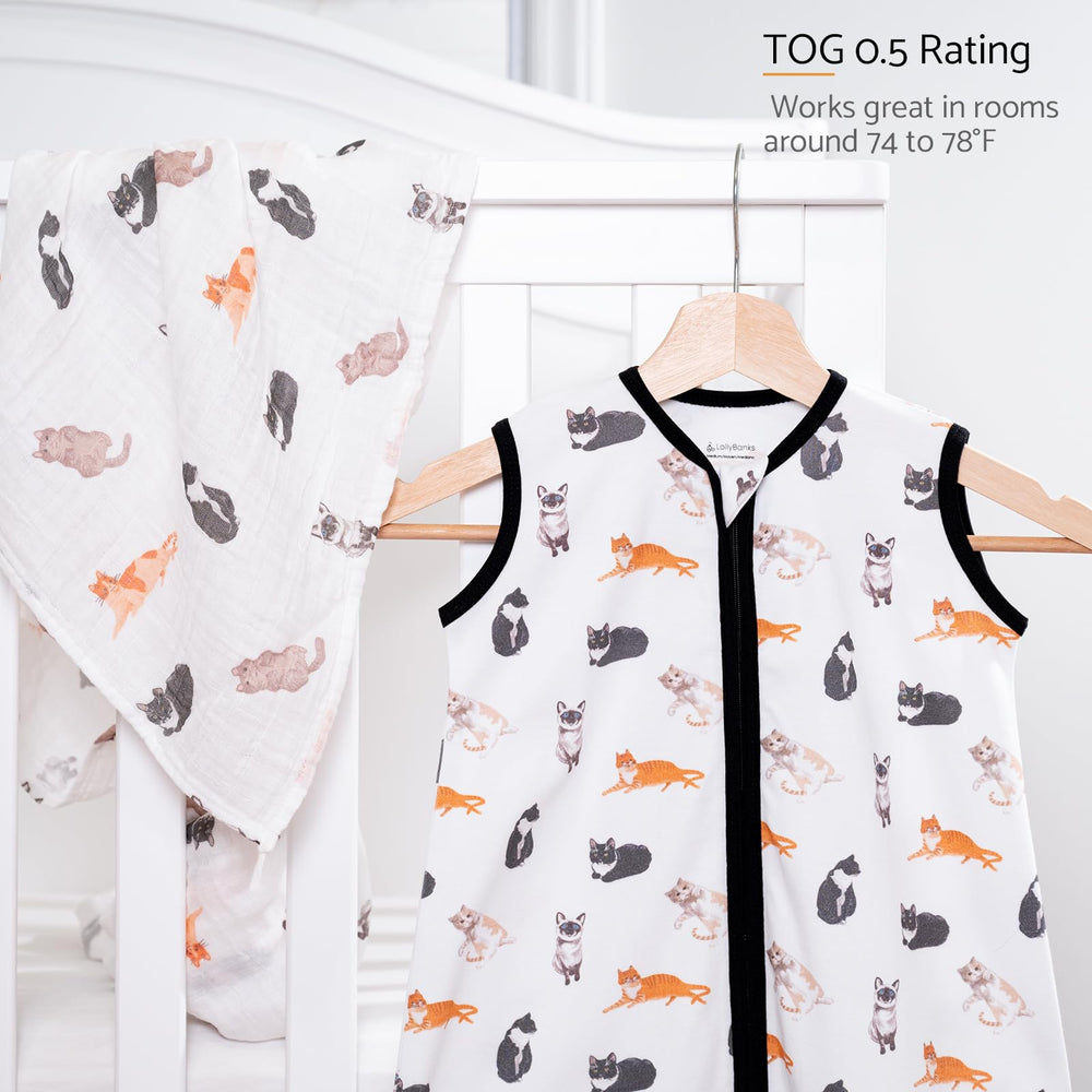 LollyBanks sleep sack size chart 0-6m helps find the right fit.