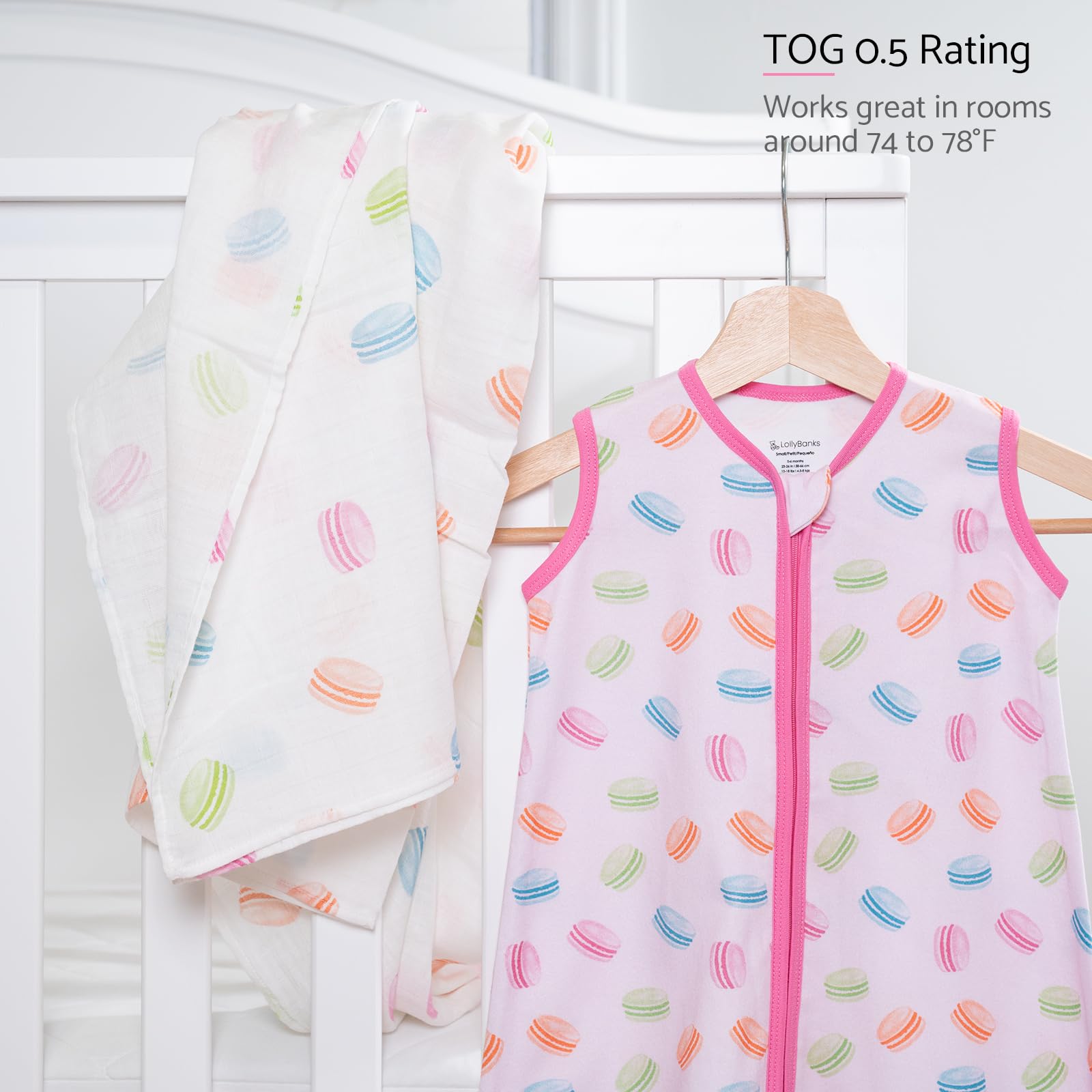 LollyBanks Sleep Sack size M, suitable 6-12 months.