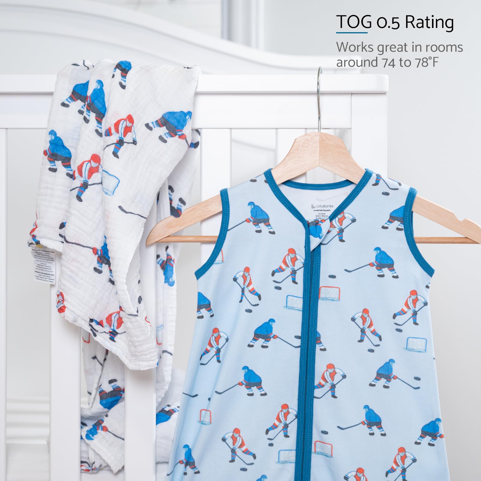 LollyBanks TOG 0.5 lightweight sleep sack for warm nights and transitional seasons