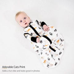 LollyBanks sleep sack two-way zipper enables quick diaper changes.