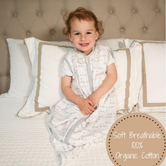 LollyBanks Sleep Sack zipper detail for easy nighttime diaper changes.