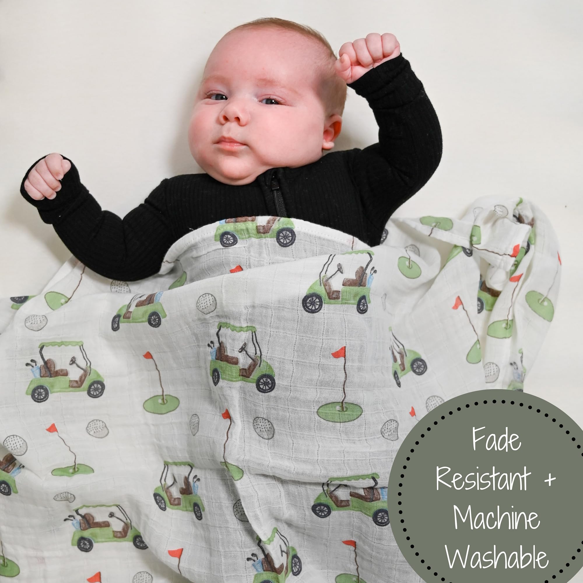 LollyBanks soft 100% cotton muslin for gentle wrapping and snuggles.