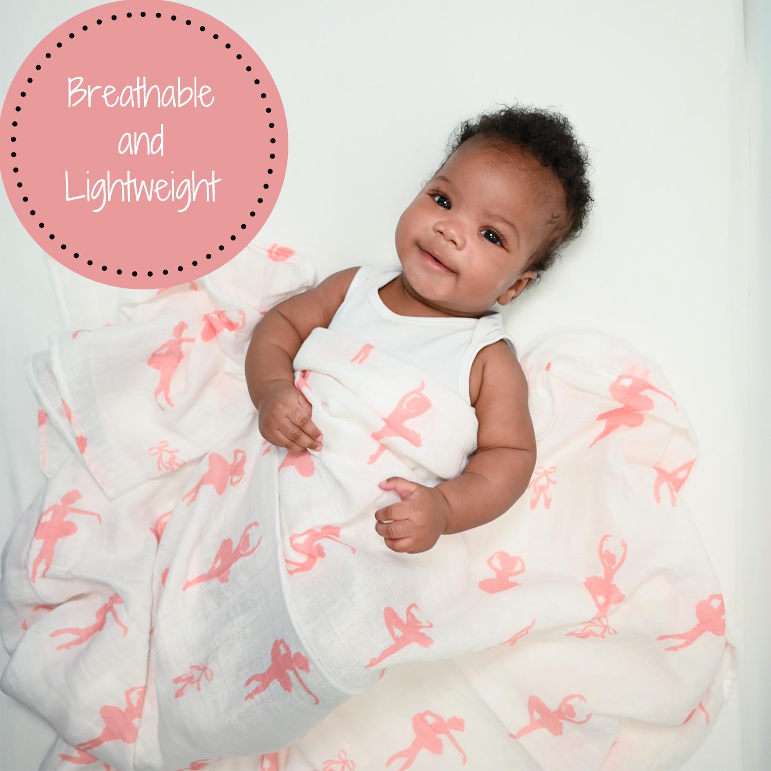 LollyBanks soft cotton muslin blanket cozy cuddle and naps