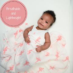 LollyBanks soft cotton muslin blanket cozy cuddle and naps