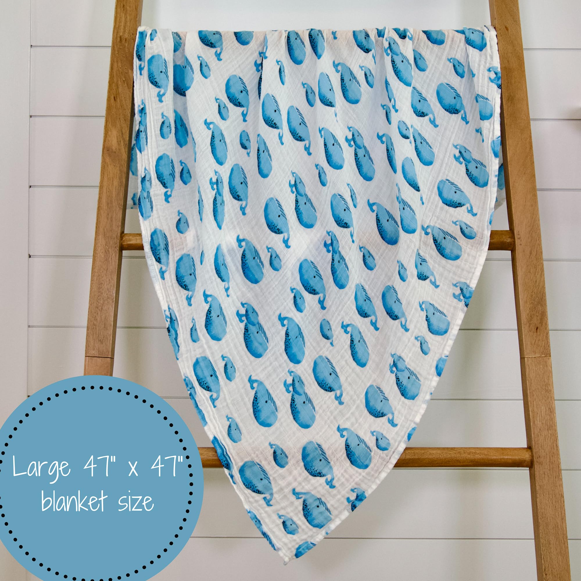 LollyBanks ocean patterns work as nursery decor or stroller cover.