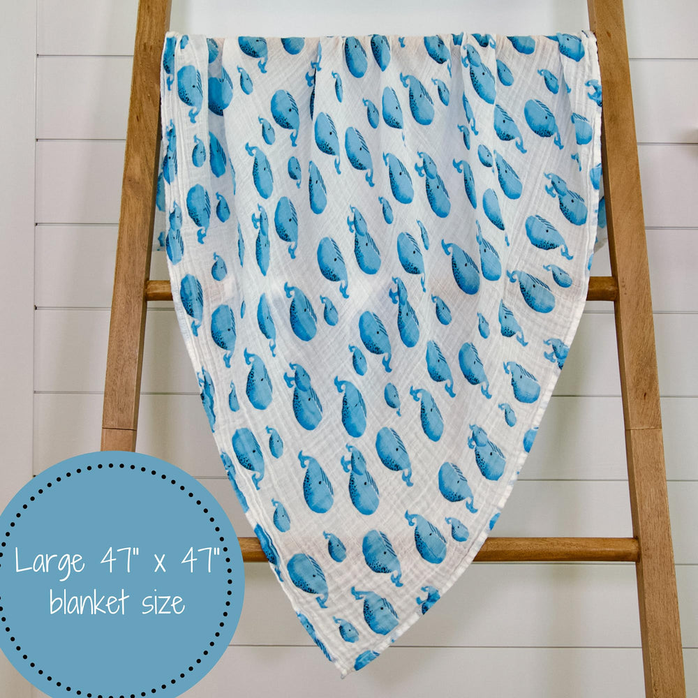 LollyBanks ocean patterns work as nursery decor or stroller cover.