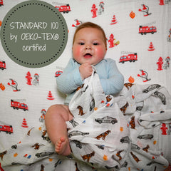 LollyBanks breathable lightweight swaddle ideal for naps and cuddles