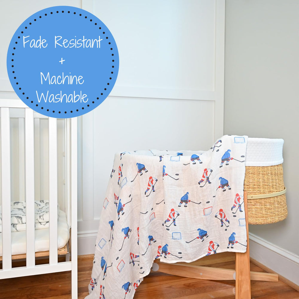 LollyBanks burp-cloth use swaddle shows versatile on-the-go practicality