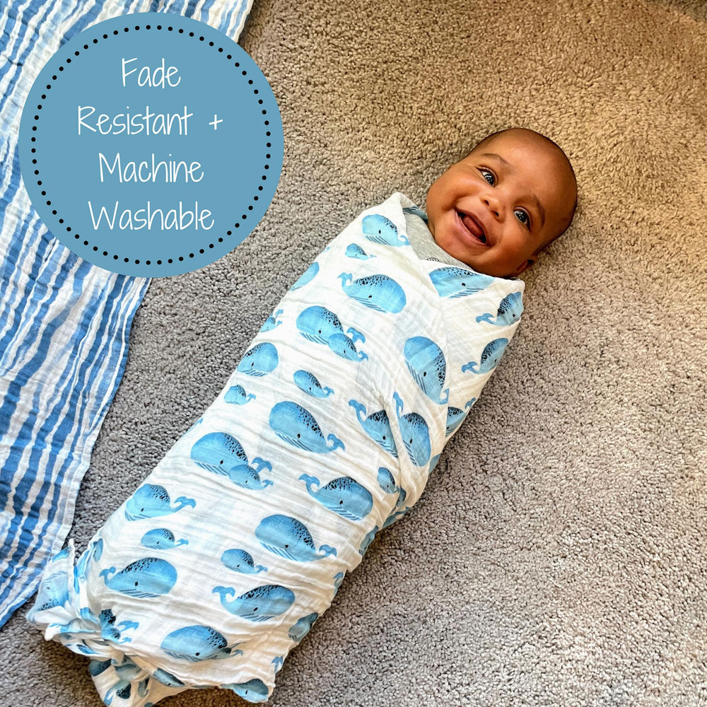 LollyBanks swaddle is machine washable for easy care.