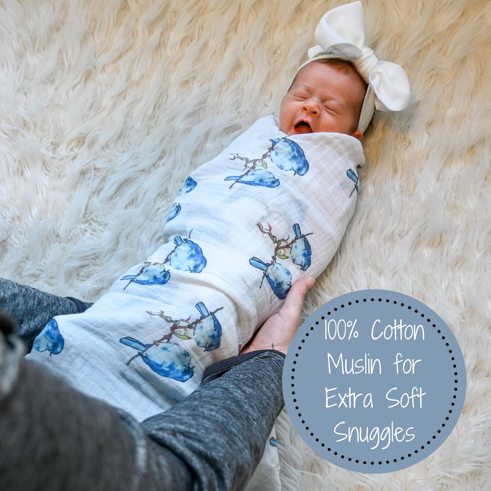 Newborn swaddle on the go emphasizes soft, secure wrap for naps.