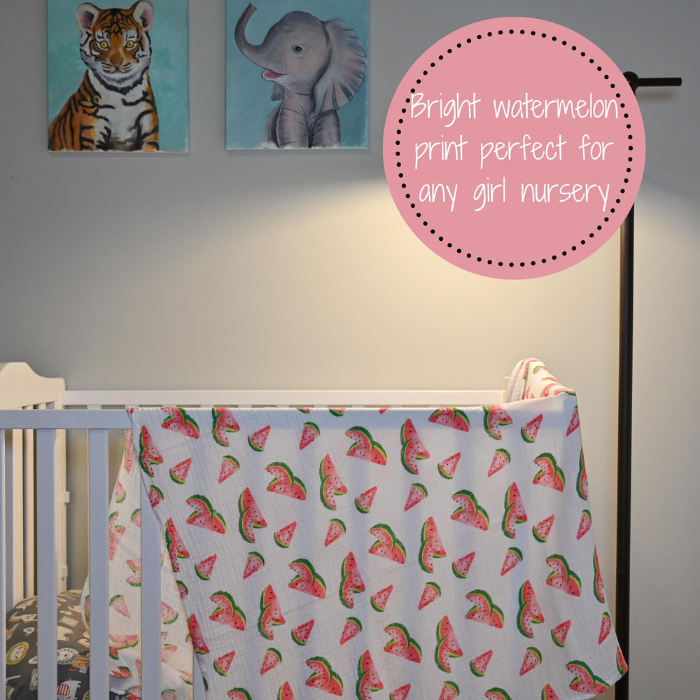 LollyBanks machine-washable swaddle softens with each wash