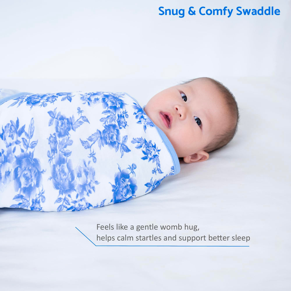 LollyBanks swaddle sack organic cotton fabric is soft on delicate skin