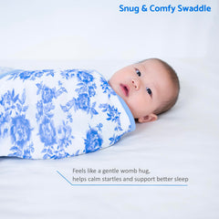 LollyBanks swaddle sack organic cotton fabric is soft on delicate skin