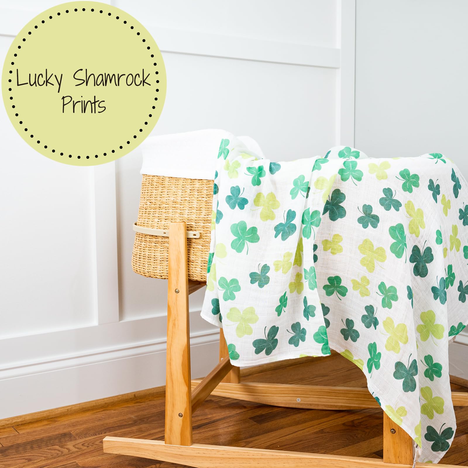 LollyBanks Swaddle size 47x47 inches ideal for secure newborn wrapping
