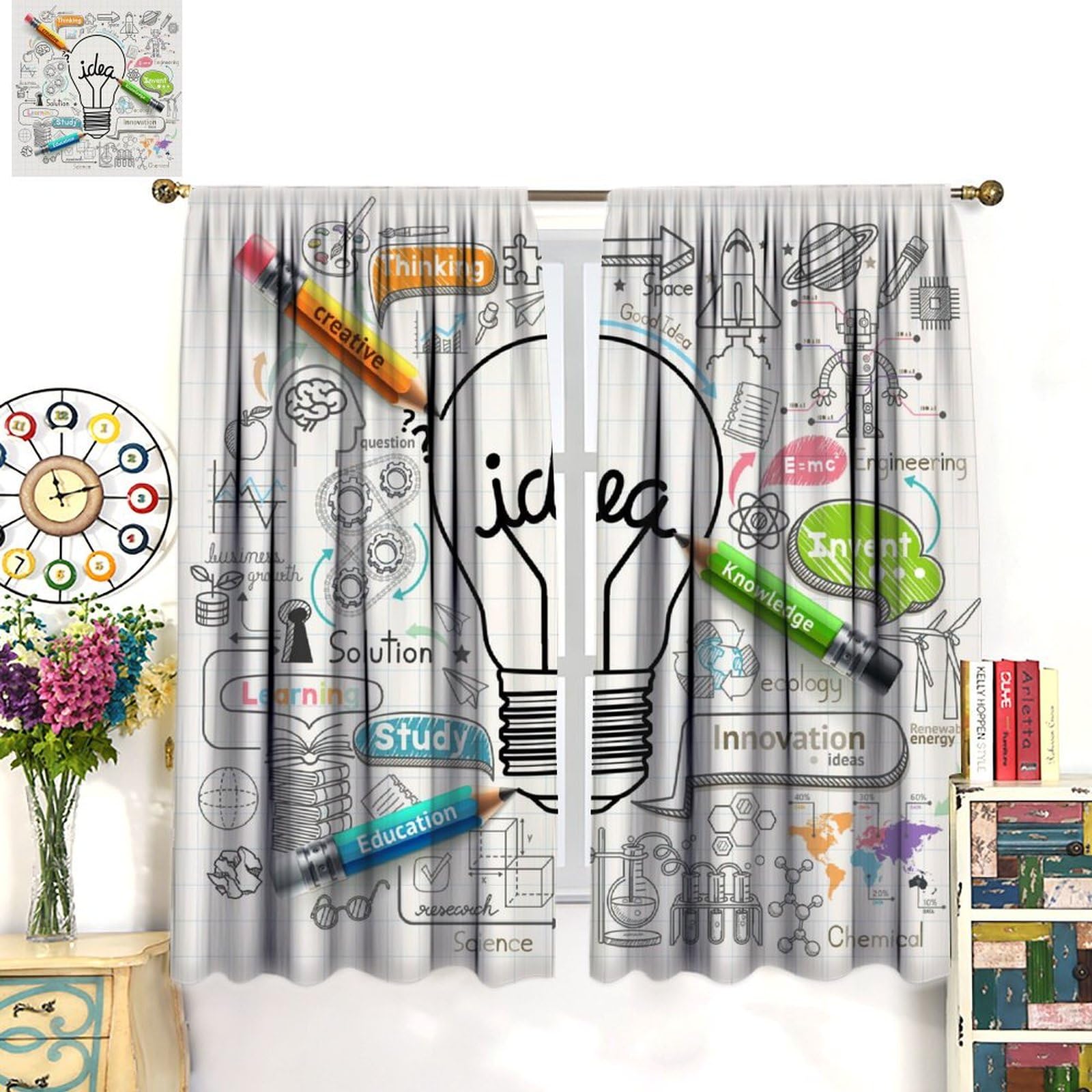 LOMADIA Kid-friendly design supports easy curtain installation.