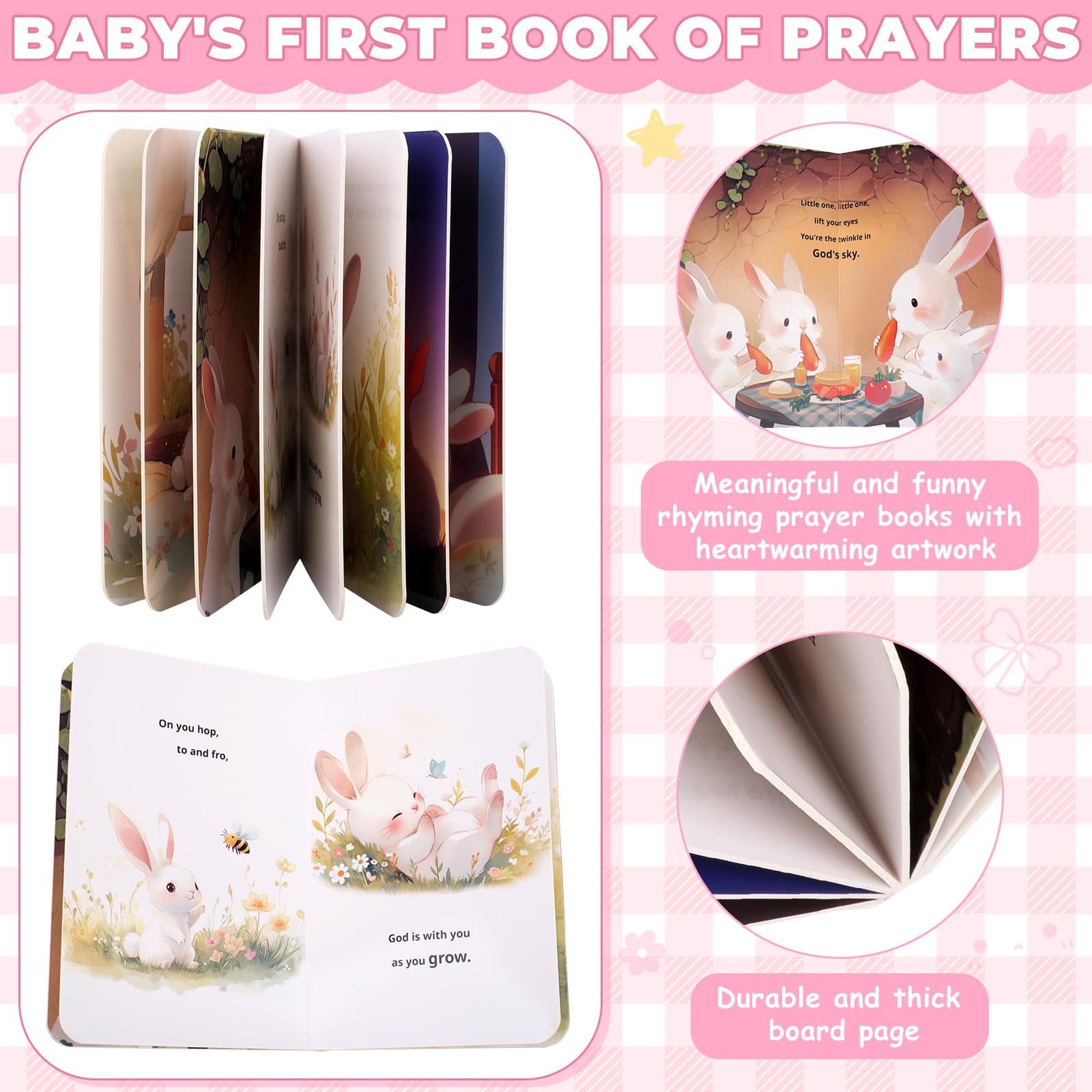 LOMEVE soft baptism blanket for warm snuggles and nursery decor