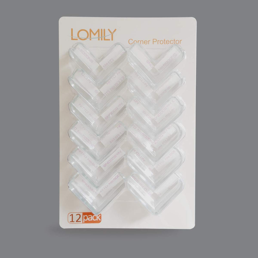 lomily edge protector shows strong transparent adhesive for safe corner protection