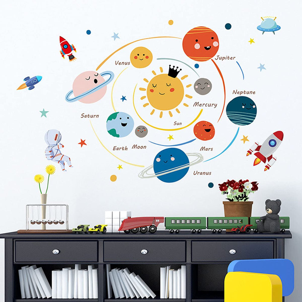 LOMILY easy-peel wall sticker works on doors or windows.