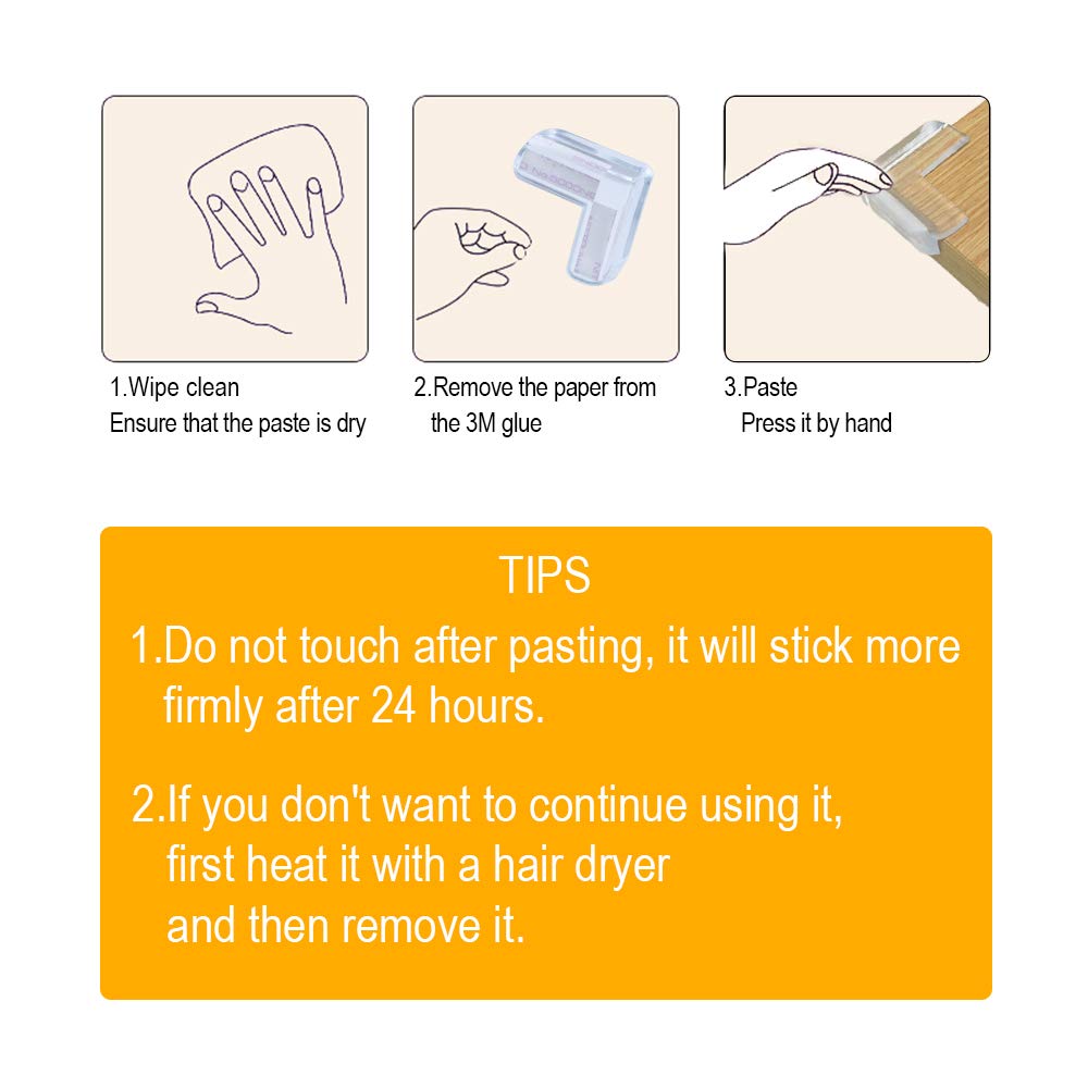 lomily table edge protector with adhesive back for quick setup