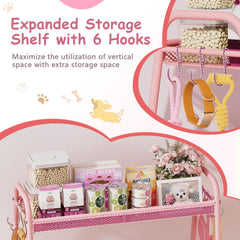 Lomivra toy storage with angled opening for quick pet access