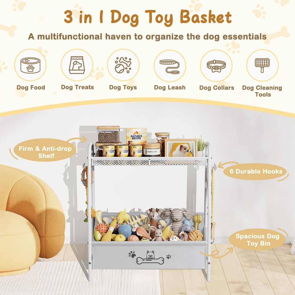 Lomivra Oxford fabric toy bin is pet safe and durable
