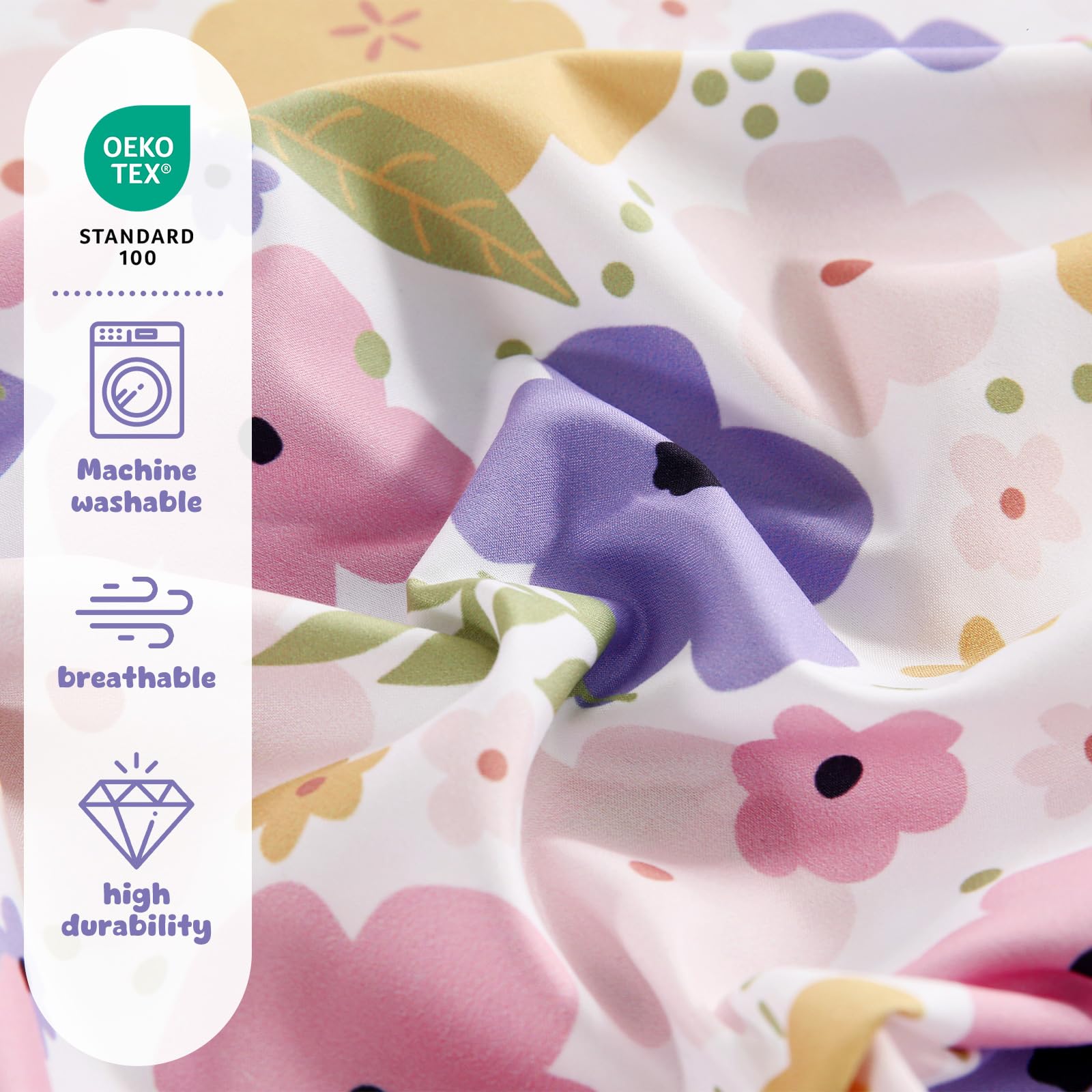 LONAVA microfiber comforter close-up highlights smooth texture and warmth balance.