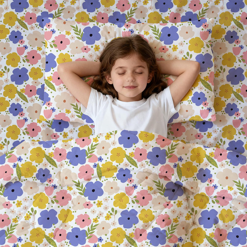 LONAVA toddler fitted sheet with elastic ensures snug night's sleep.