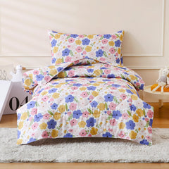 LONAVA twin size set with sheets demonstrates easy bedtime setup.