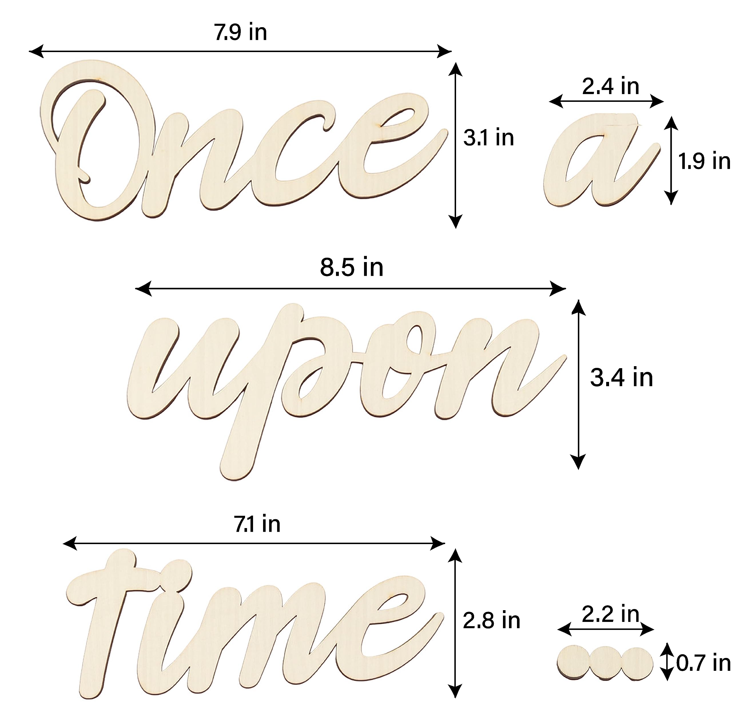 Longan Craft Once Upon a Time Sign enhances a reading corner with warm wood tone.