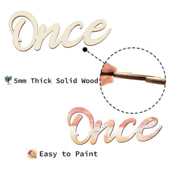Longan Craft Solid wood signs are durable for kids' rooms and play areas.