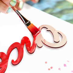Longan Craft Easy-to-paint undyed wood surface invites DIY customization.
