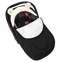 Longdafei baby car seat cover detachable 2-in-1 protects newborns during year-round outings.