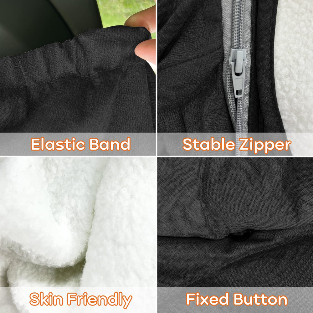 Longdafei universal fit car seat cover with elastic edges stays secure.