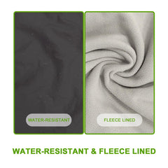 Longdafei winter cover uses universal snaps and clips for quick setup on most strollers.