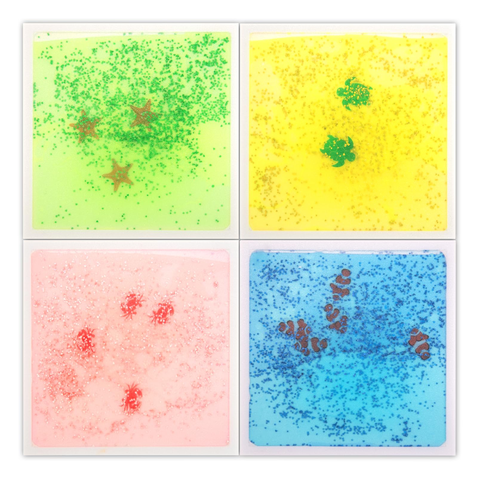 LONGKING liquid square tile with elephant motif for playful learning at home