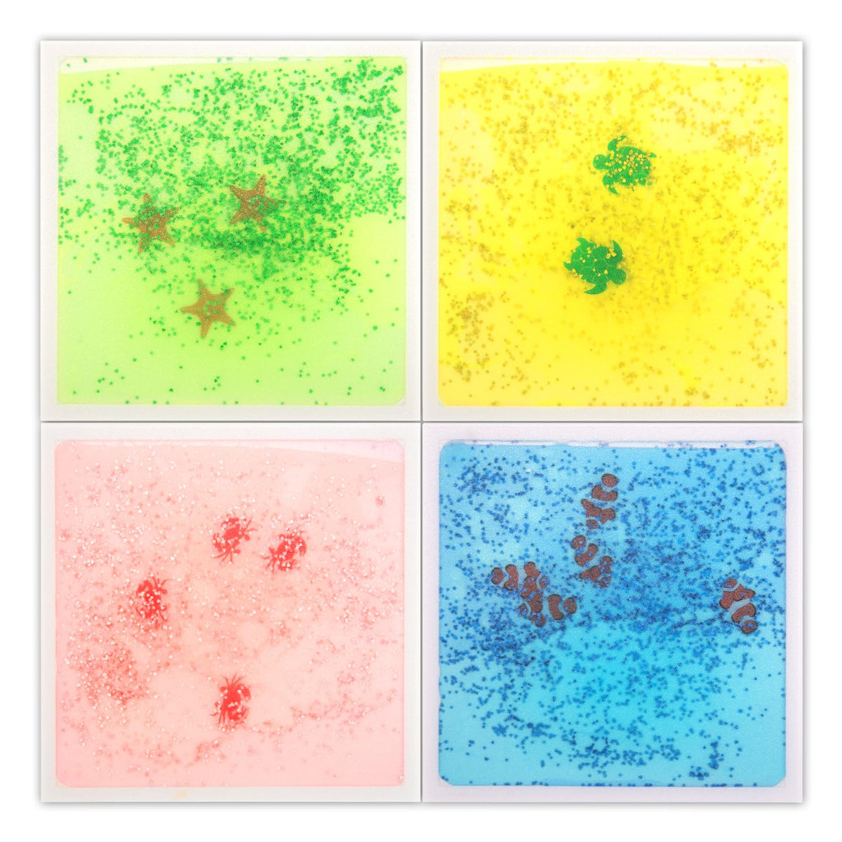 LONGKING liquid square tile with elephant motif for playful learning at home