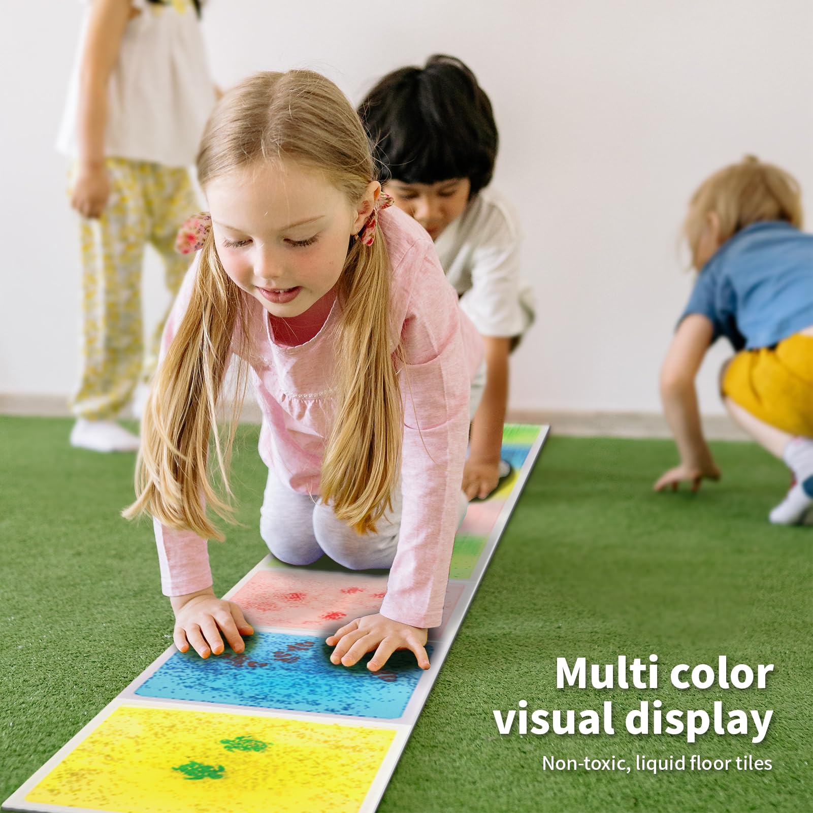 LONGKING liquid square tile featuring lion pattern for active play