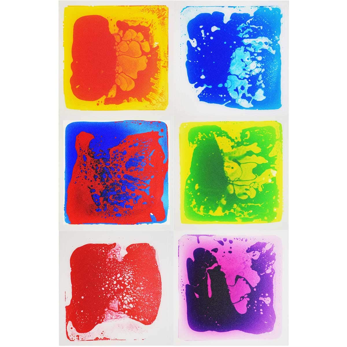Longking sensory tiles six-pack in box for quick setup and versatile play