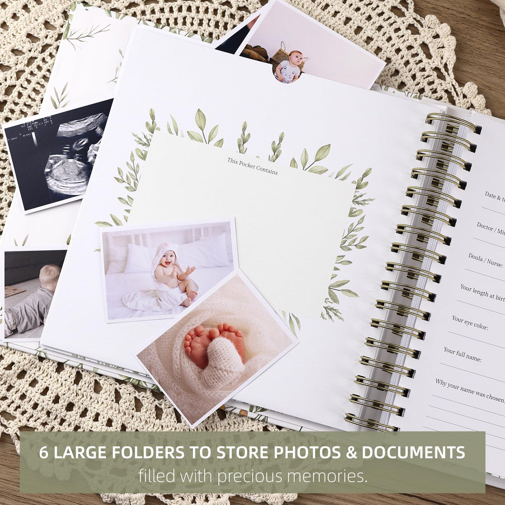 LONLAT Keepsake Baby Memory Book steps page documents first steps for parents.