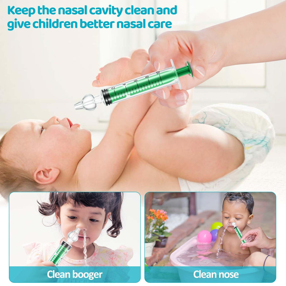 Lonmato compact baby nasal irrigator for travel-friendly use