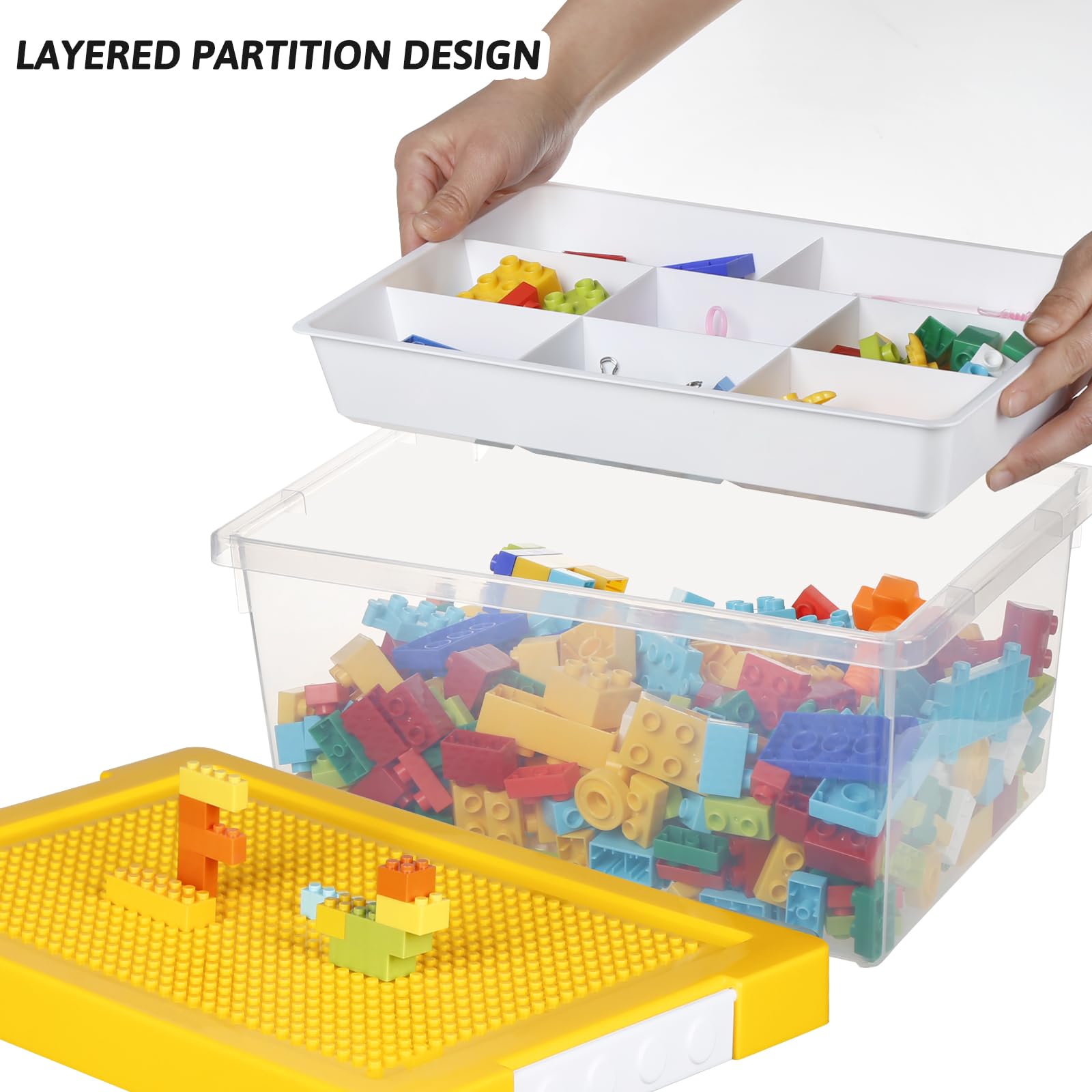 Loobuu yellow container protects daily essentials while brightening a room.